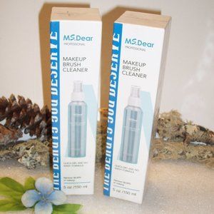 2 Bottles MS. Dear Professional Makeup Brush Cleaner Spray 5oz Expires 3/24